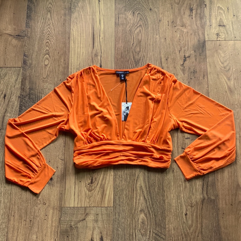 Sincerely Jules Orange Blouse